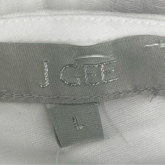 J Gee V Neck Lace Maxi Dress Size: Large Color: White - Picture 12 of 14